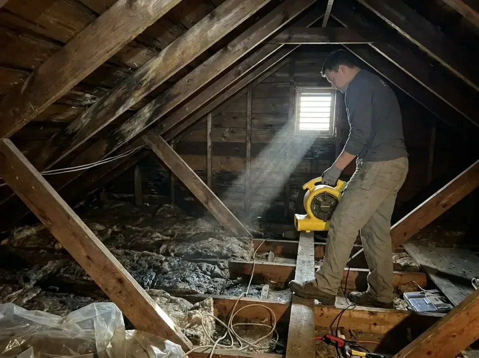 attic-water-damage-drying-proc-007 — frequently asked questions, Emergency Water Extraction & 24/7 Flood Response in West Po…